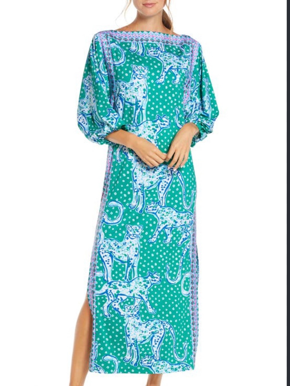Lilly Pulitzer Silva tiger maxi dress size 6